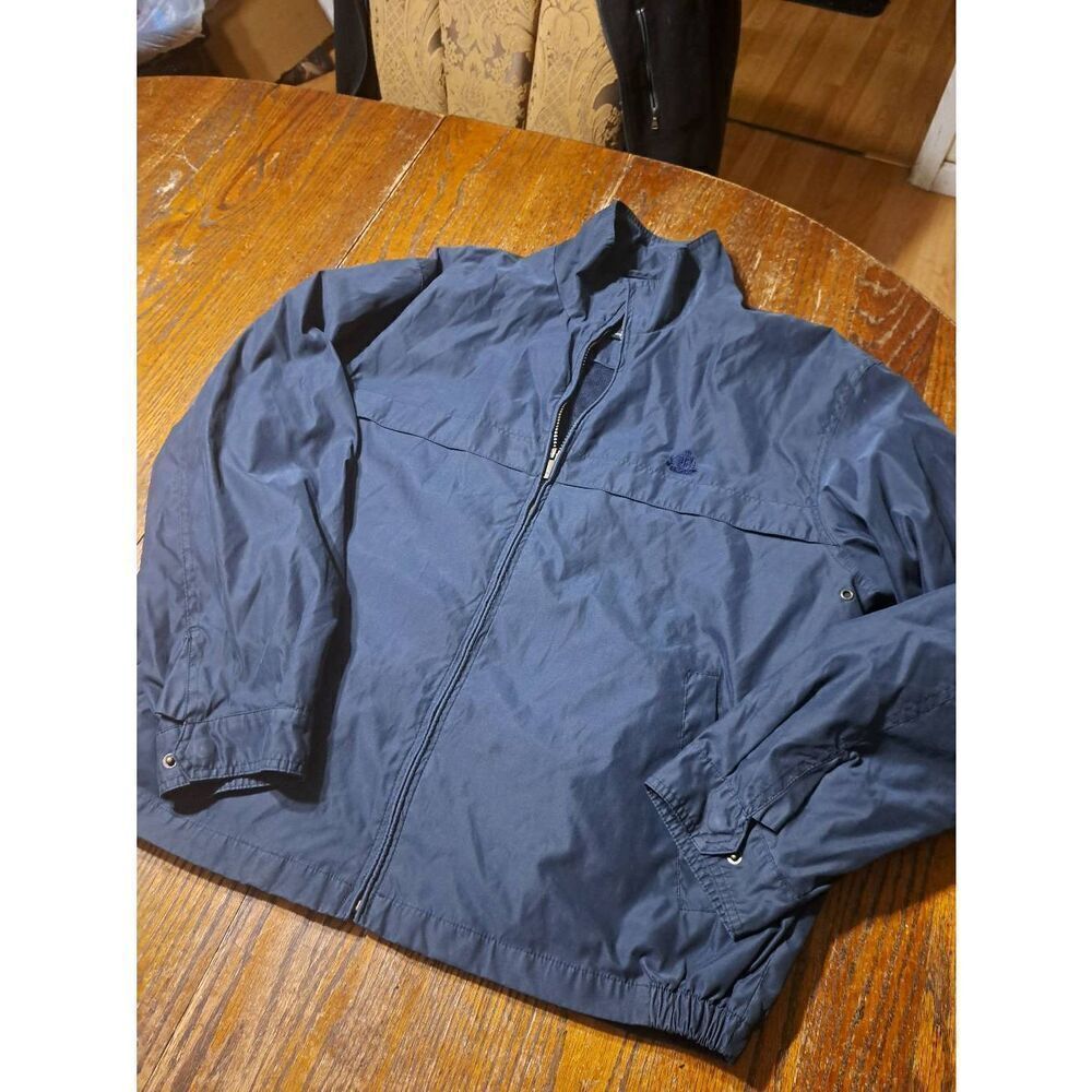 Large IZOD Navy Blue Long Sleeve Lined Full Zip Jacket with Pockets